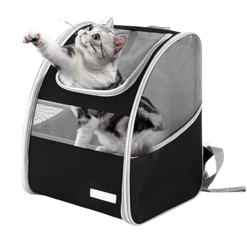 Katzenrucksack Hunderucksack für Katzen und Kleine Hunde, Haustier Rucksäcke, Groß Katzen Rucksack, Hundetrage-Rucksack, Faltbar Katzenrucksack bis 7,5 kg, Tragbare Ourdoor Haustier Katzenrucksack Hunderucksack für Katzen und Kleine Hunde, Haustier Rucksäcke, Groß Katzen Rucksack, Hundetrage-Rucksack, Faltbar Katzenrucksack bis 7,5 kg, Tragbare Ourdoor Haustier von BORDEAG