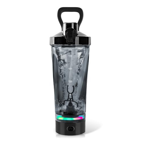 Shaker Elektrisch, 600 ML Automatischer Protein Mixer, Elektrischer Shaker, Shaker Proteinshake Mit LED-Licht, Protein Mixer Shaker, Elektrisch Shaker, Usb Wiederaufladbar Für Cremige Eiweiß Shakes von BORDEAG