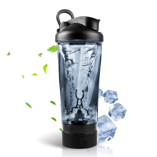 Shaker Elektrisch Protein Shaker Flasche, 600ml USB Shaker Proteinshake, Elektrischer Eiweiß Shaker, Elektrischer Shaker, Protein Shaker Elektrisch, Automatischer Protein Mixer für Proteinshakes von BORDEAG