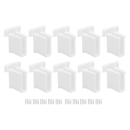10 Set Drahtregal -Endhalterung ABS schwere Drahtregal -Stützklasse für Schränkeschrankschränke 10 Set Drahtregal -Endhalterung ABS schwere Drahtregal -Stützklasse für Schränkeschrankschränke von BORDSTRACT