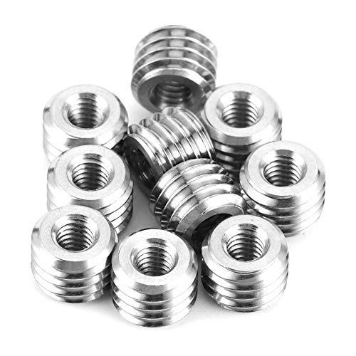 10 Stück selbstschneidender Gewindeeinsatz, 6 mm Innengewinde M4 X 0,7 mm, Außengewinde M8 X 1,25 mm Gewindeeinsätze Schraube 10 Stück selbstschneidender Gewindeeinsatz, 6 mm Innengewinde M4 X 0,7 mm, Außengewinde M8 X 1,25 mm Gewindeeinsätze Schraube von BORDSTRACT