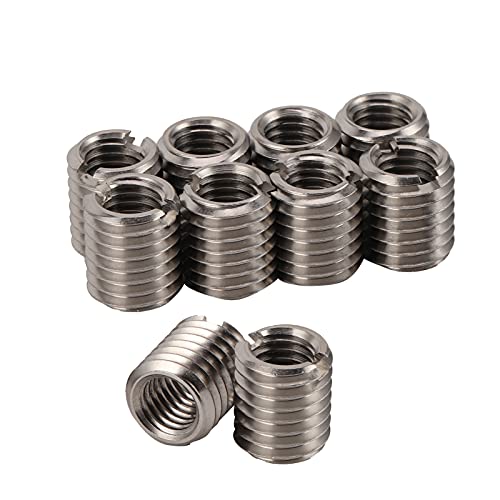 BORDSTRACT Reduziermutter mit Außengewinde, 10 Stücke M10*1.5-M12*1.5-20MM Edelstahl-Gewindereduziermutter Befestigungs-Hardware von BORDSTRACT