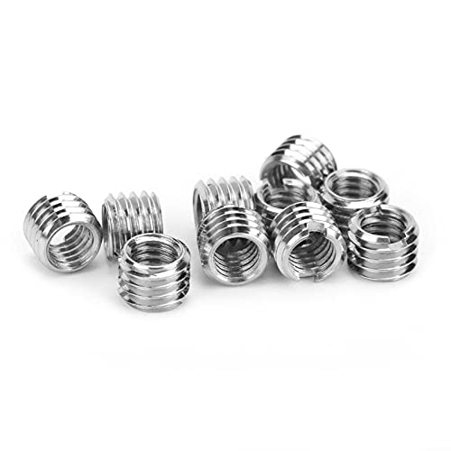 BORDSTRACT Reduziermutter mit Außengewinde, 10 Stücke M5*0.8-M10*1.5-6MM Edelstahl-Gewindereduziermutter Befestigungs-Hardware von BORDSTRACT