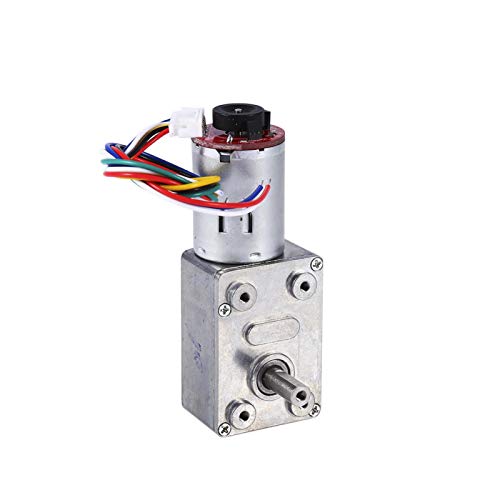 12V DC Motor Encoder Getriebemotor Hochdrehmoment Schneckengetriebemotor Selbsthemmend 10/20/30/40/100 RPM Getriebemotor (10RPM) von BORDSTRACT