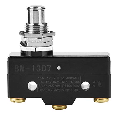 1Pc Micro Switch Momentary Endschalter, Mini Snap Action Switch, Micro Limit Momentary Switch Großer Stromtyp 15A 250V Silberkontakte für Stromkreise(BM-1307) von BORDSTRACT