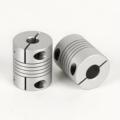 2 Stück 6 mm Bis 12 mm Flexible Beam-Kupplungen, D25 L30 Aluminium-Klemmmotorwellenkupplung Für 3D-Drucker, CNC-Maschine, DIY-Encoder 2 Stück 6 mm Bis 12 mm Flexible Beam-Kupplungen, D25 L30 Aluminium-Klemmmotorwellenkupplung Für 3D-Drucker, CNC-Maschine, DIY-Encoder von BORDSTRACT