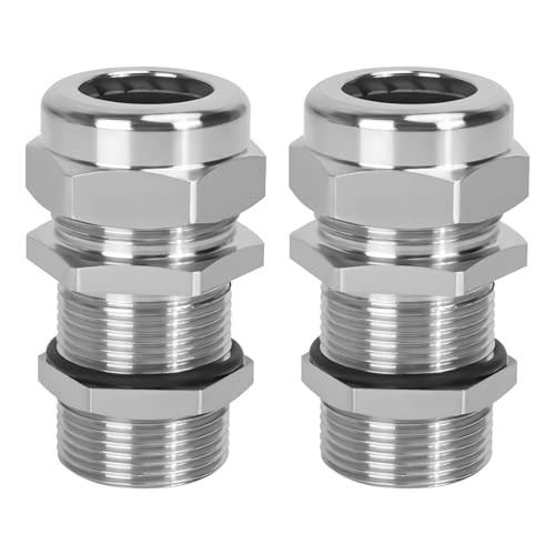 2 Stück M14 wasserdichte Kabelverlängerungen, wasserdichte Steckverbinder aus Edelstahl 304, IP68-konforme verstellbare Steckverbinder, Kabelbefestigungsverbinder mit Dichtung, 4-8mm 2 Stück M14 wasserdichte Kabelverlängerungen, wasserdichte Steckverbinder aus Edelstahl 304, IP68-konforme verstellbare Steckverbinder, Kabelbefestigungsverbinder mit Dichtung, 4-8mm von BORDSTRACT