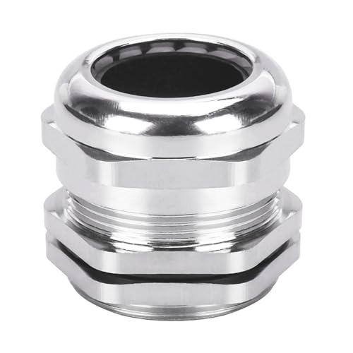 2Pcs Kabelverschraubung PG29, Vernickeltes Messing Wasserdichte Verschraubungen Gelenke, IP68 Einstellbare Anschlussverschraubungen, Connectors mit Dichtungen und Gegenmutter 22-30mm Durchmesser von BORDSTRACT