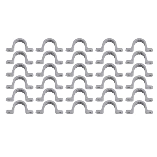 30 pcs Elektrische Leitungsklemme 2 Löcher PVC Flexible U -Halterung Rohrgurt für telefonische HVAC -Kühlung Beleuchtung (3/4 Zoll) von BORDSTRACT