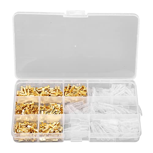 316 PCs Drahtkasten Sortiment Kit, Quick Splice Männchen und weiblicher Drahtspaten -Stecker Crimpanal Block -Sortiment -Kit mit Isolierhülsen von BORDSTRACT