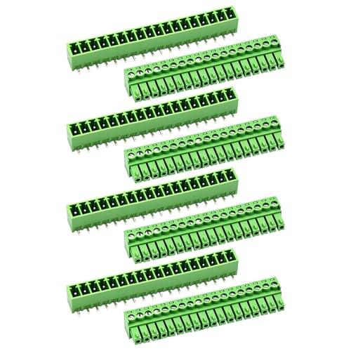 4 Sätze 3,81 mm Leiterplatten-Schraubklemmenblöcke und Buchsen mit Löchern, 18-polig, 300 V 8 A Klemmenblöcke und Buchsen für 28–16 AWG-Kabel, geeignet für Haushaltsgeräte und Industrieprojekte 4 Sätze 3,81 mm Leiterplatten-Schraubklemmenblöcke und Buchsen mit Löchern, 18-polig, 300 V 8 A Klemmenblöcke und Buchsen für 28–16 AWG-Kabel, geeignet für Haushaltsgeräte und Industrieprojekte von BORDSTRACT