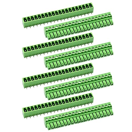 4 Sätze 3,81 mm Leiterplatten-Schraubklemmenblöcke und Buchsen mit Löchern, 20-polig, 300 V 8 A Klemmenblöcke und Buchsen für 28–16 AWG-Kabel, geeignet für Haushaltsgeräte und Industrieprojekte 4 Sätze 3,81 mm Leiterplatten-Schraubklemmenblöcke und Buchsen mit Löchern, 20-polig, 300 V 8 A Klemmenblöcke und Buchsen für 28–16 AWG-Kabel, geeignet für Haushaltsgeräte und Industrieprojekte von BORDSTRACT