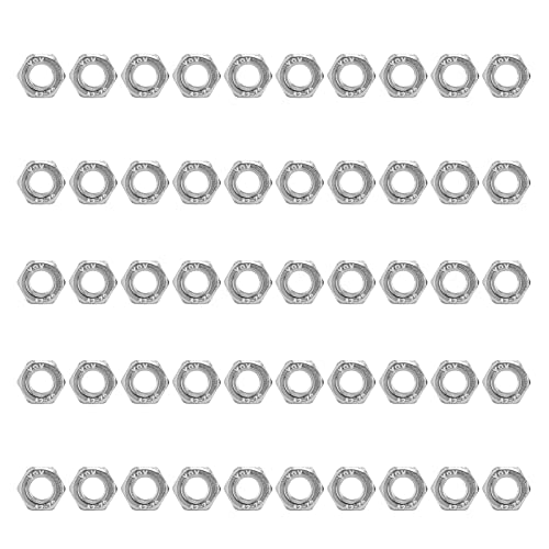 50 Pcs Hex Nuts Assortment Kit, A2‑70 Stainless Steel Thread Nut Assortment Kit for Industrial Machinery M3 (M2) (M3) (M4) (M5) (M6) von BORDSTRACT