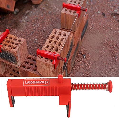 BORDSTRACT 2Pcs Brick Lining Klempnerwerkzeuge, Kunststoff-Nivellierwerkzeuge, geeignet für die Positionierung von hydraulischen Wandarbeitern(rot) von BORDSTRACT