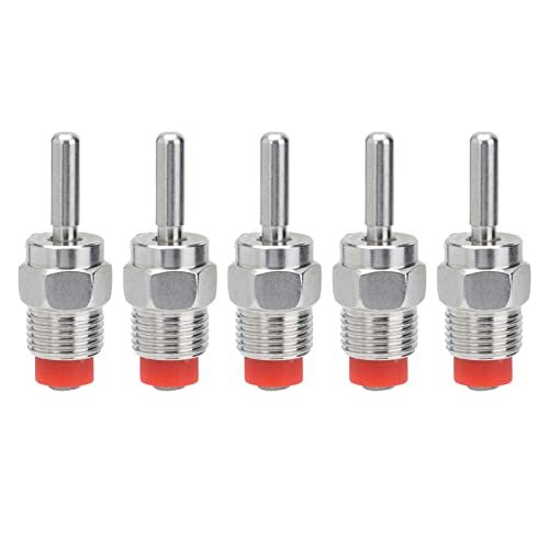 BORDSTRACT 5Pcs Automatische Schweinetränke, Edelstahl Nippeltränke Geeignet für Sauen Zuchtschweine Ferkel von BORDSTRACT