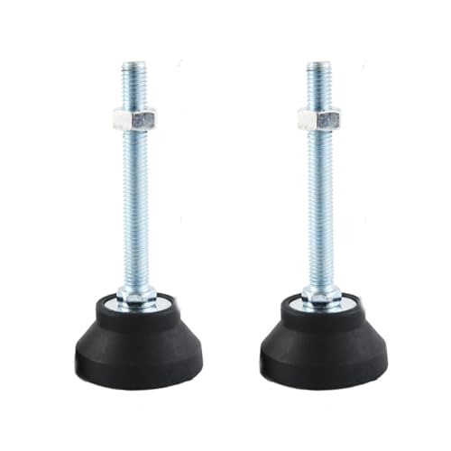 BORDSTRACT Gummibodenausgleichsplatte, 2 Pcs M8 Verstellbare Möbelbeine, Metall-Nivellierfüße mit Gewinde, leicht verstellbare Möbel-Nivellierer, für alle Arten von Möbelfüßen, Regal(D50*M8*L80) BORDSTRACT Gummibodenausgleichsplatte, 2 Pcs M8 Verstellbare Möbelbeine, Metall-Nivellierfüße mit Gewinde, leicht verstellbare Möbel-Nivellierer, für alle Arten von Möbelfüßen, Regal(D50*M8*L80) von BORDSTRACT