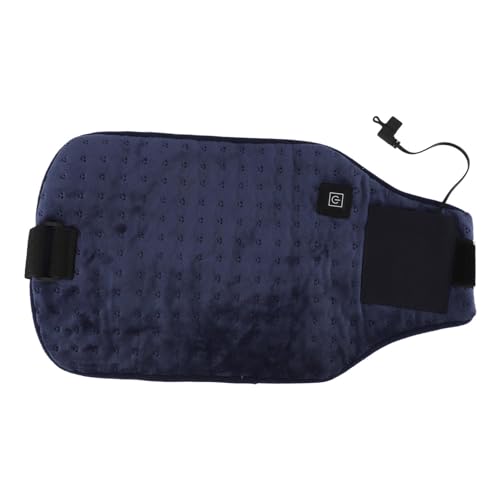 BORDSTRACT HEATING WAIST WRAP USB ADJUSTABLE TEMPERATURE FAST HEATING USB HEATING WAIST WRAP HEATING PAD WAIST NECK KNEE MULTIFUNCTIONAL DESIGN (Dark Blue) von BORDSTRACT
