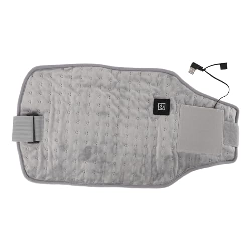 BORDSTRACT HEATING WAIST WRAP USB ADJUSTABLE TEMPERATURE FAST HEATING USB HEATING WAIST WRAP HEATING PAD WAIST NECK KNEE MULTIFUNCTIONAL DESIGN (Light Grey) von BORDSTRACT