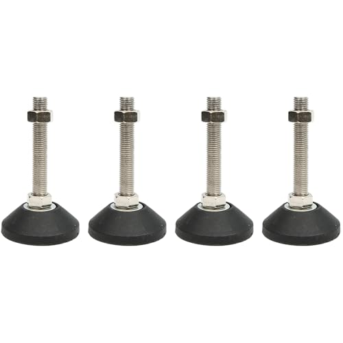 BORDSTRACT Möbel Nivellierfüße, 4 StückM8 Heavy Duty Höhenversteller Fuß Fuß Nivellierer Gewinde Größe für Tische, Stuhl, Sofa, Werkbank, Kommode, Bank, Schränke (D40*M8*L30) von BORDSTRACT