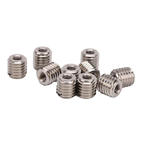 BORDSTRACT Reduziermutter mit Außengewinde, 10 Stücke M5*0.8-M10*1.5-12MM Edelstahl-Gewindereduziermutter Befestigungs-Hardware von BORDSTRACT