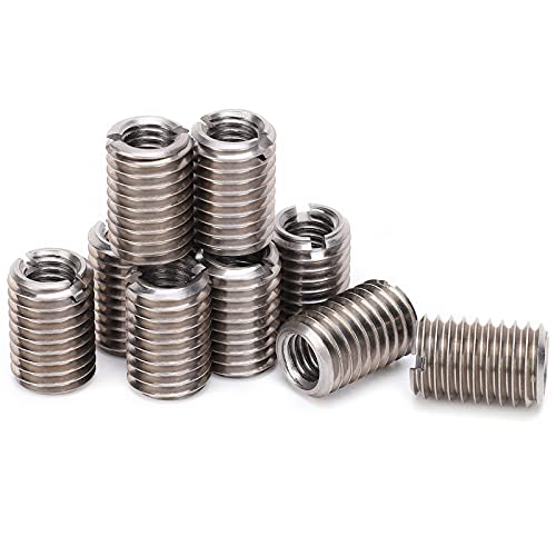 BORDSTRACT Reduziermutter mit Außengewinde, 10 Stücke M8*1.25-M12*1.75-25MM Edelstahl-Gewindereduziermutter Befestigungs-Hardware von BORDSTRACT