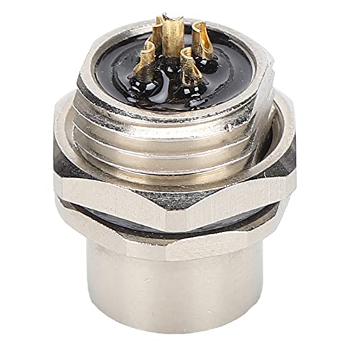 Einbausteckdose M12-b-s5 5 Poliger Stecker Einbausteckverbinder Vergoldetes Gehäuse IP67 Wasserdichtes Vernickeltes Messinggehäuse für Signalstecker und Elektronik Einbausteckdose M12-b-s5 5 Poliger Stecker Einbausteckverbinder Vergoldetes Gehäuse IP67 Wasserdichtes Vernickeltes Messinggehäuse für Signalstecker und Elektronik von BORDSTRACT