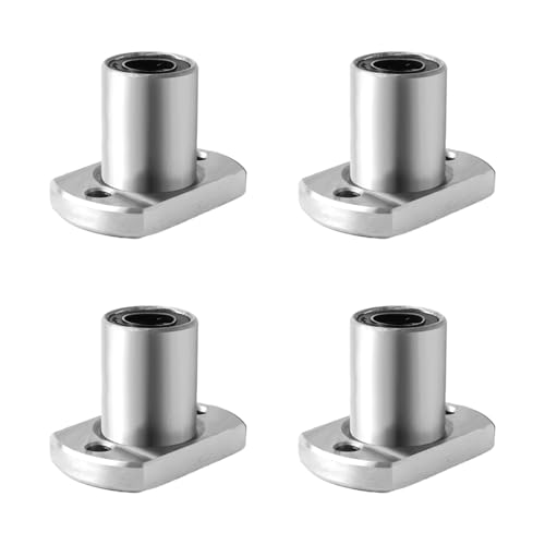 LMH13UU Linearlager mit doppelter Schnittkante, 13 mm Bohrungsdurchmesser, 23 mm Außendurchmesser, 32 mm Länge mit doppelseitiger Gummidichtung für CNC, 3D-Drucker, 4 Stück von BORDSTRACT