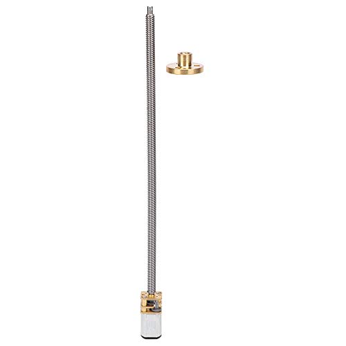 Micro-Getriebemotor, Getriebe-Gewinde-Untersetzungsmotor Metall-Untersetzungsmotor Micro mit langer Abtriebswelle Dauerstrom T5 x 160 mm N20(DC12V 200RPM) von BORDSTRACT
