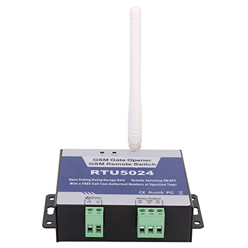 RTU5024 Upgrade GSM Toröffner, GSM Tür Tor Opener Remote, DC 9‑24V Relaisschalter Drahtloser Türöffner Garagentor Fernbedienung, Aus Schalter Gratis Anruf SMS von BORDSTRACT