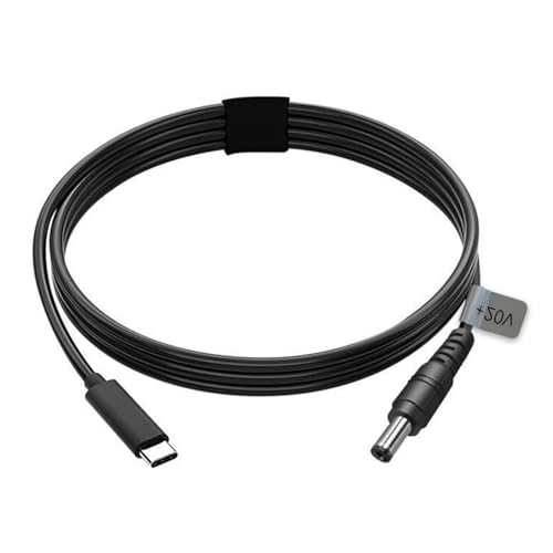 Rechteckiger Satelliten -DC -Stromkabel Ersatz Mini USB Typ C bis DC 100W PD Netzteil Easy Carry Travel Studio lebige Materialien (2m/6,5 Fuß) von BORDSTRACT