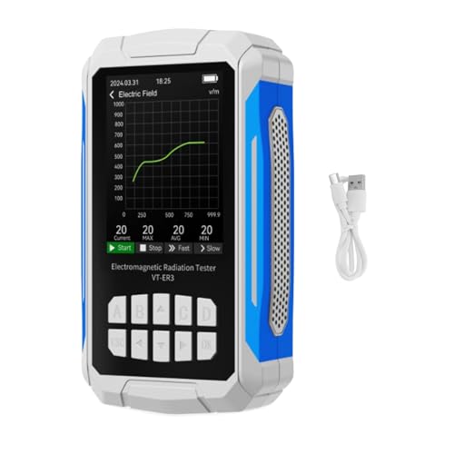 Strahlungs detektor TFT-Farbdisplay 5 in 1 Dosimeter für Industrie anlagen und Haushalts geräte (Weiß) von BORDSTRACT