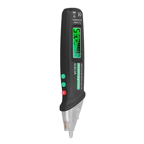 VC1019 Spannungsprüfstift, Berührungsloser Spannungsprüfer Mit LCD-Display, Summeralarm Für Drahtbruchpunkt-Finder, Live-Null-Drahtbeurteilung von BORDSTRACT