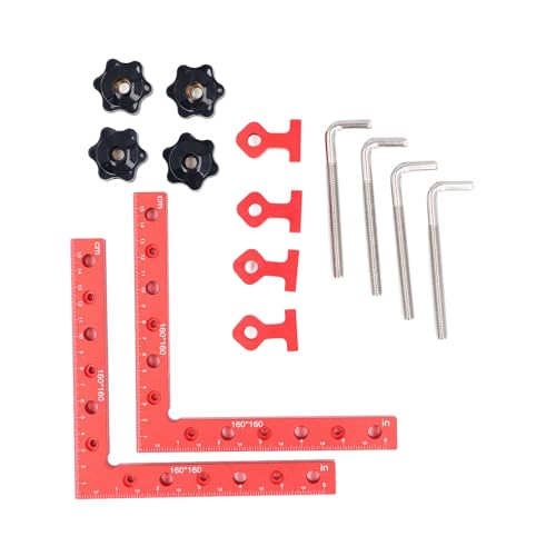 Woodworking Clamping Squares Sturdy Versatile Design Checker Applications Furniture Right Angle Aluminum Alloy Portable Metric Imperial Scale 2 Set 160 x 160mm Woodworking Clamping Squares Sturdy Versatile Design Checker Applications Furniture Right Angle Aluminum Alloy Portable Metric Imperial Scale 2 Set 160 x 160mm von BORDSTRACT
