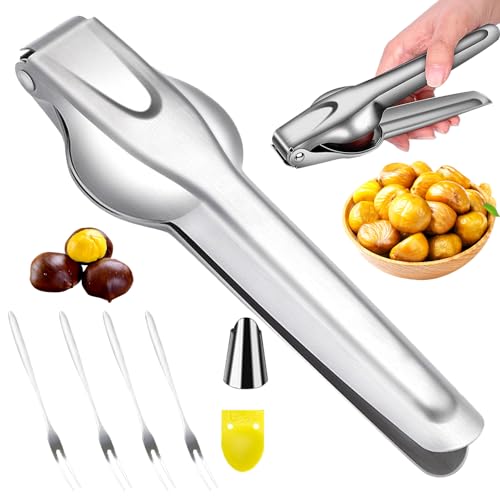 BORISCA Maronizange Schneider, Maronenschneider 304 Edelstahl Kastanien Schneider, Kastanienöffner Multifunktionale Kastanien Clip, Maroni Schneider Tragbares Chestnut Cutter BORISCA Maronizange Schneider, Maronenschneider 304 Edelstahl Kastanien Schneider, Kastanienöffner Multifunktionale Kastanien Clip, Maroni Schneider Tragbares Chestnut Cutter von BORISCA