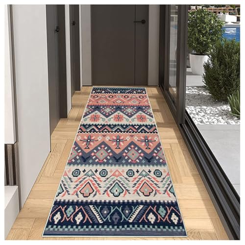 BORKOY Boho Teppichläufer – Rutschfester Flurteppich & Küchenläufer 120x150cm – Waschbar, Distressed Design, Farbig – Langläufer für Korridor, Wohnzimmer, Schlafzimmer – Meterware & Anpassba BORKOY Boho Teppichläufer – Rutschfester Flurteppich & Küchenläufer 120x150cm – Waschbar, Distressed Design, Farbig – Langläufer für Korridor, Wohnzimmer, Schlafzimmer – Meterware & Anpassba von BORKOY