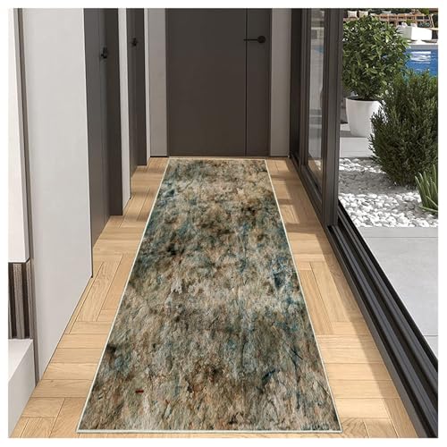 BORKOY Korridor Teppich Lang Flur Läufer 40x350cm Dunkelbraun Abstract Modern rutschfest Waschbar Küchenteppich Meterware, Anpassbare Länge für Schlafzimmer Eingang, Polyester Langteppich BORKOY Korridor Teppich Lang Flur Läufer 40x350cm Dunkelbraun Abstract Modern rutschfest Waschbar Küchenteppich Meterware, Anpassbare Länge für Schlafzimmer Eingang, Polyester Langteppich von BORKOY