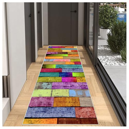 Grau Küchenläufer Waschbar rutschfest 3D Holzoptik 100x100cm Flurläufer Korridor Teppichläufer Küchenteppich Schlafzimmer Esszimmer Polyester Meterware Anpassbar Grau Küchenläufer Waschbar rutschfest 3D Holzoptik 100x100cm Flurläufer Korridor Teppichläufer Küchenteppich Schlafzimmer Esszimmer Polyester Meterware Anpassbar von BORKOY