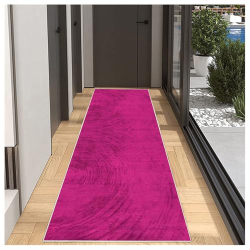 Teppich Läufer Flur Küche rutschfest Waschbar Einfarbig Muster 120x150cm Rosa Küchenläufer Flurläufer Lang Korridor Teppichläufer Küchenteppich Für Wohnzimmer Schlafzimmer Esszimmer Anpassbar Teppich Läufer Flur Küche rutschfest Waschbar Einfarbig Muster 120x150cm Rosa Küchenläufer Flurläufer Lang Korridor Teppichläufer Küchenteppich Für Wohnzimmer Schlafzimmer Esszimmer Anpassbar von BORKOY