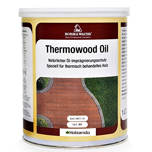 1 Liter Thermowood Natur Thermoholz Öl Holzöl (Natur - 08) von Borma Wachs