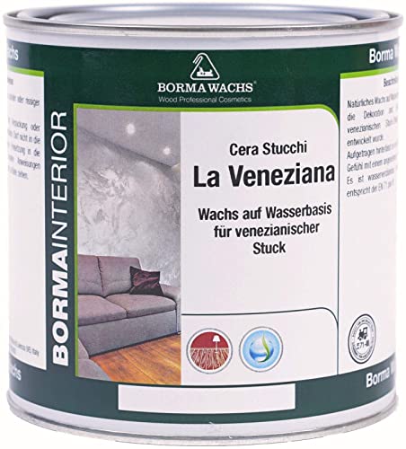 BORMA La Veneziana Wachs für Venezianischen Stuck Putz Wände 750ml von BORMA WACHS