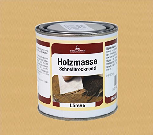 BORMA Fertige 1K Holzmasse aus Echtholzmehl hergestellt (250ml, Lärche - 10) von BORMA WACHS