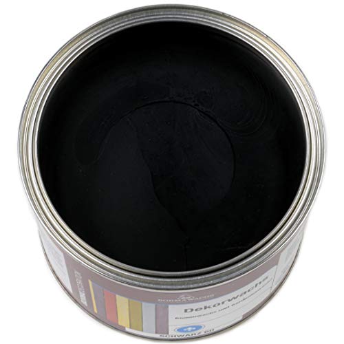 Shabby Chic Holz Wachs Dekorwachs Wachsfarbe 500ml (Schwarz 60) von Borma Wachs