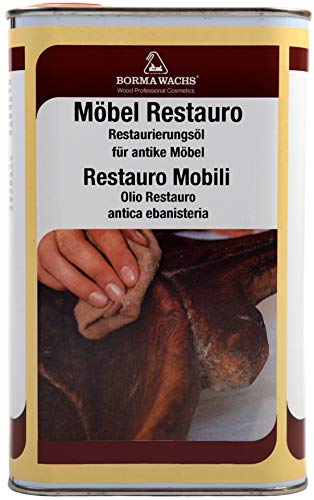 500ml Möbel Restauro Öl Restaurierungsöl Pflegemittel für Dunkles Holz von BORMA WACHS