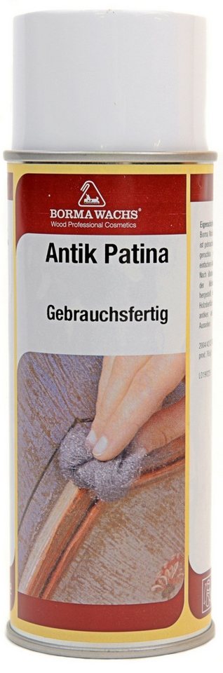 BORMA Holzbeize Antik Patina Holzbeize 400ml Spray, Verleiht neuem Holz einen authentischen, antiken Charakter. BORMA Holzbeize Antik Patina Holzbeize 400ml Spray, Verleiht neuem Holz einen authentischen, antiken Charakter. von BORMA
