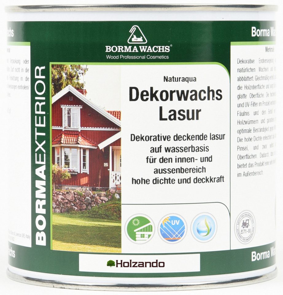 BORMA Holzlack NATURA DECORWACHS LASUR 750 ML SCHOKOLADE 59 BORMA Holzlack NATURA DECORWACHS LASUR 750 ML SCHOKOLADE 59 von BORMA