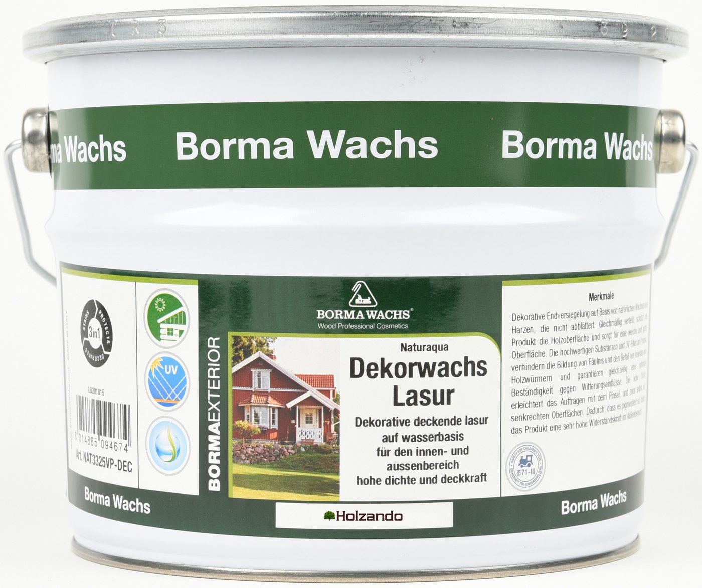 BORMA Holzlack NATURA DEKORWACHS LASUR 2,5 LT SCHOKOLADE 59 BORMA Holzlack NATURA DEKORWACHS LASUR 2,5 LT SCHOKOLADE 59 von BORMA