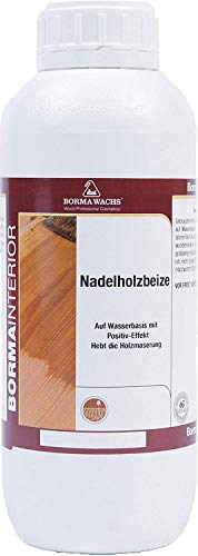 BORMA Nadelholzbeize Positivbeize auf Wasserbasis 1 Liter Wenge von BORMA