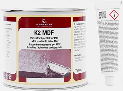 BORMA Profi -1650-2K MDF Kitt Holzkitt Spachtel Holzmasse 750ml Kiefer - 05 von BORMA WACHS