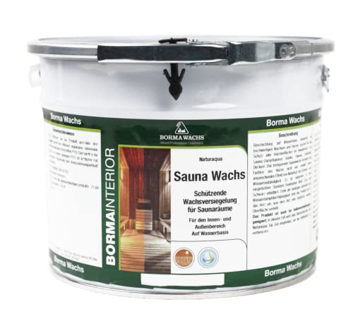 BORMA Sauna Wachs 2,5 Liter RAL 9002 von BORMA