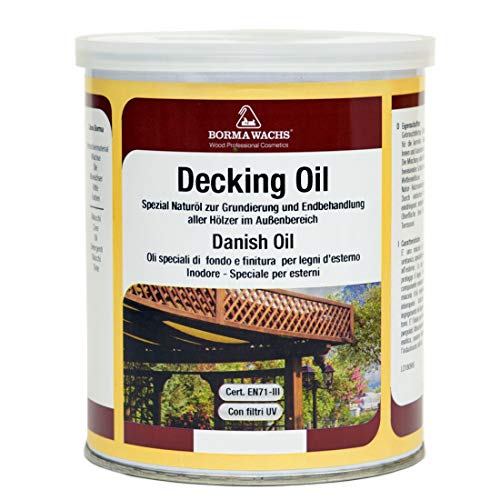 Danish Oil - Dänisch Öl (1 Liter, Nussbaum dunkel) von BORMA